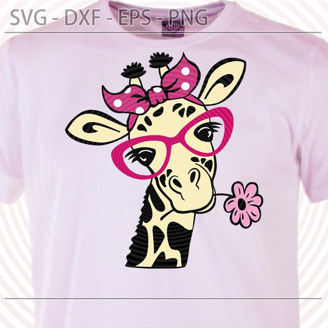Giraffe Svg Giraffe Dxf Cute Giraffe Glasses Svg Animals - Etsy