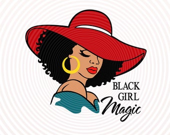 Black woman svg, Black girl magic Svg Png Dxf Eps, Afro lady woman Diva vector image for making shirt tshirt, Printable digital files