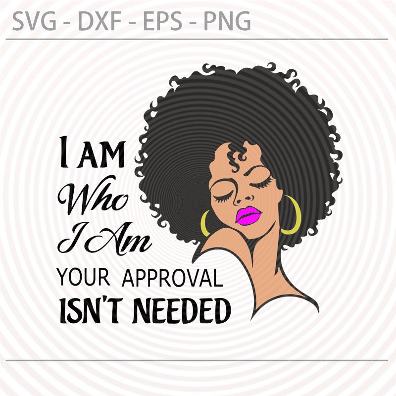 Black Woman Afro SVG, Confident Lady Vector (digital Files) - Etsy