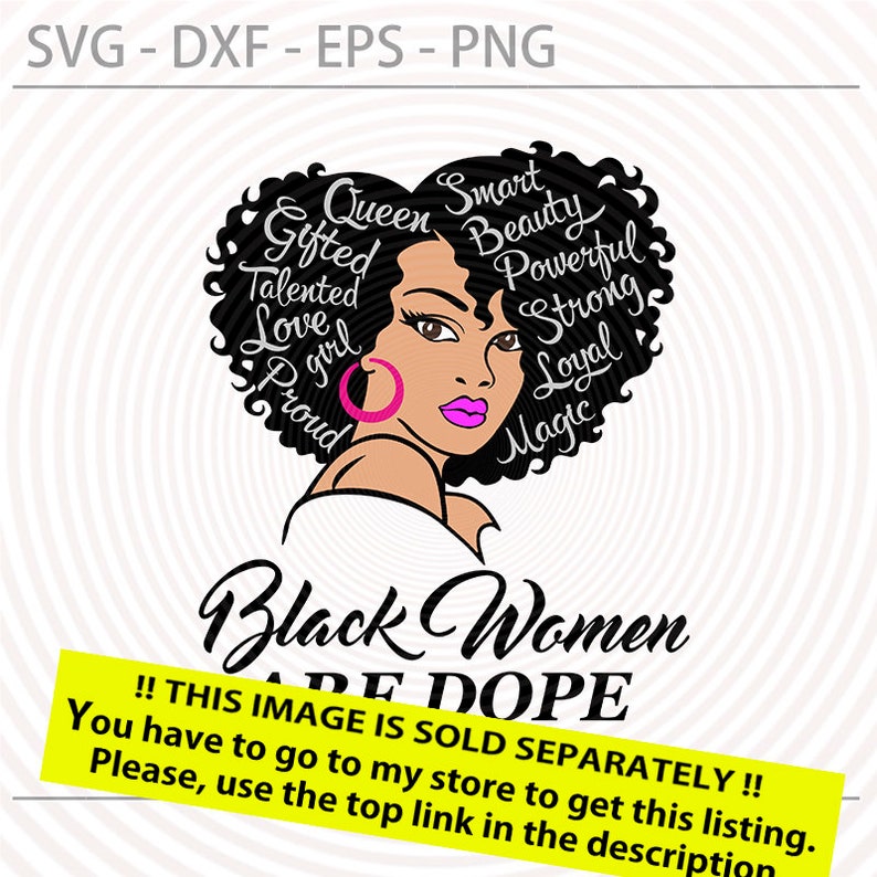 Black woman svg, Living my best life Svg Png Dxf Eps, Afro lady woman with scarf vector image for making t tshirt, Printable digital files image 3