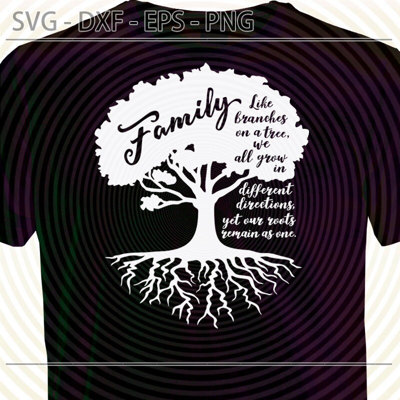 Family Tree SVG: Our Roots Design, Cricut & Silhouette (digital ...