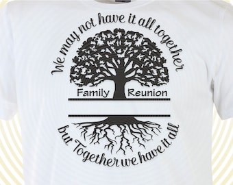 Family Reunion Tree SVG: Custom T-Shirt Design (Digital Files)