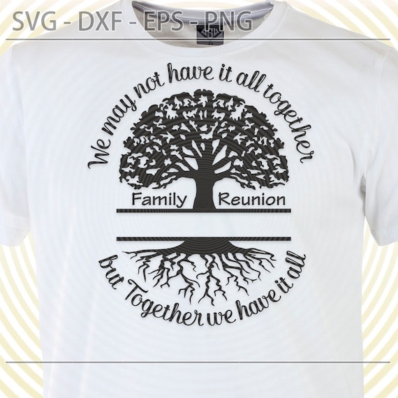 Family Reunion Tree SVG: Custom T-Shirt Design (Digital Files)