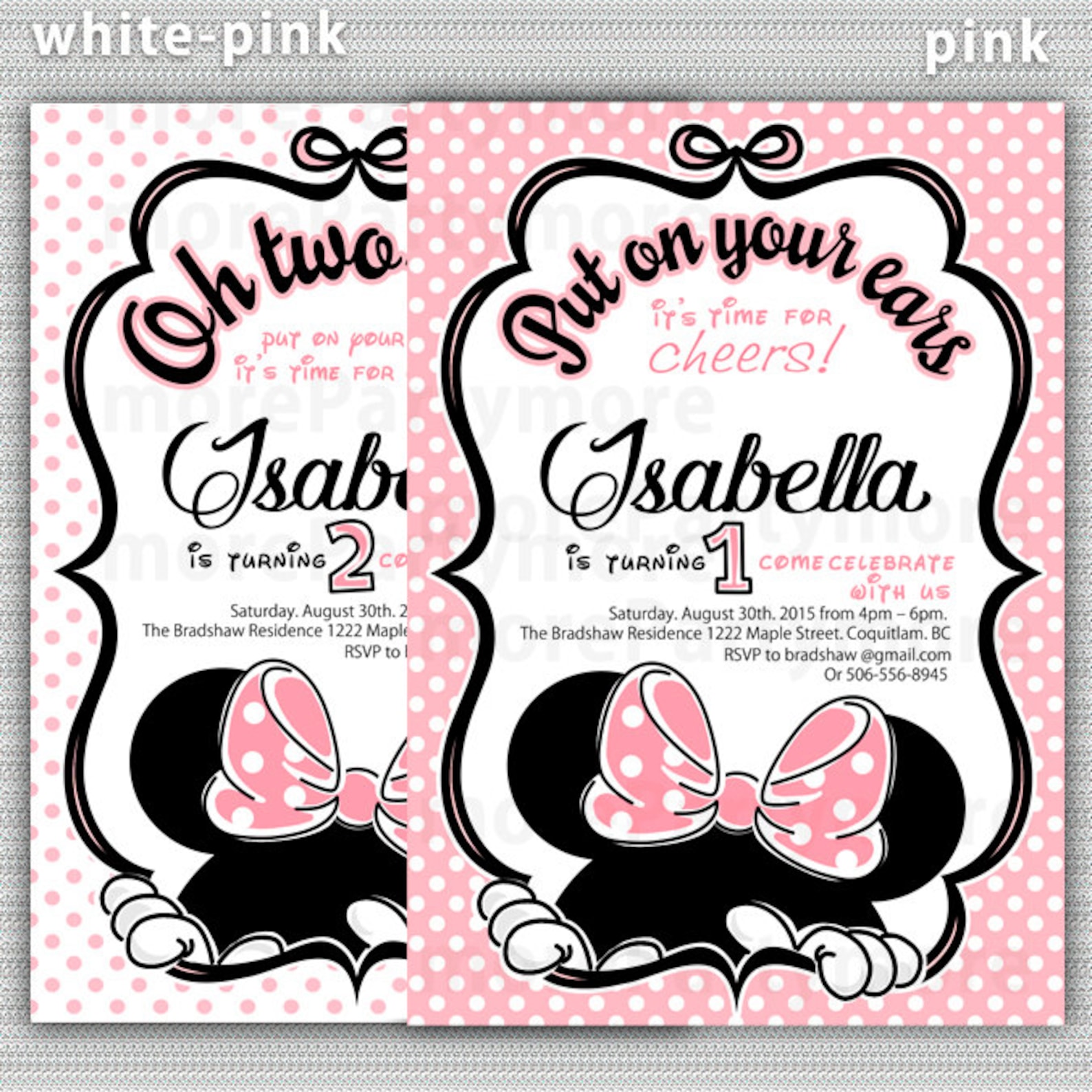 2nd Birthday Minnie Mouse Printable