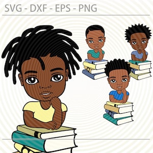 Peekaboo boy bundle, Back To School svg afro boy svg, cute black African American kids svg dxf eps png cut files for Cricut, Preschool