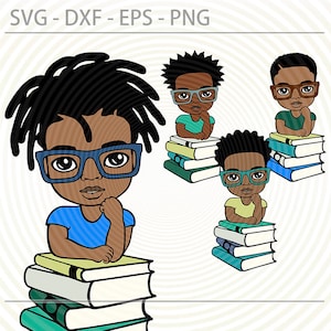 Peekaboo boy bundle, Back To School svg afro boy svg, cute black African American kids svg dxf eps png cut files for Cricut, Preschool