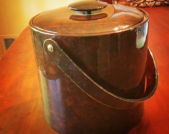 Georges Briard vintage tortoise shell ice bucket