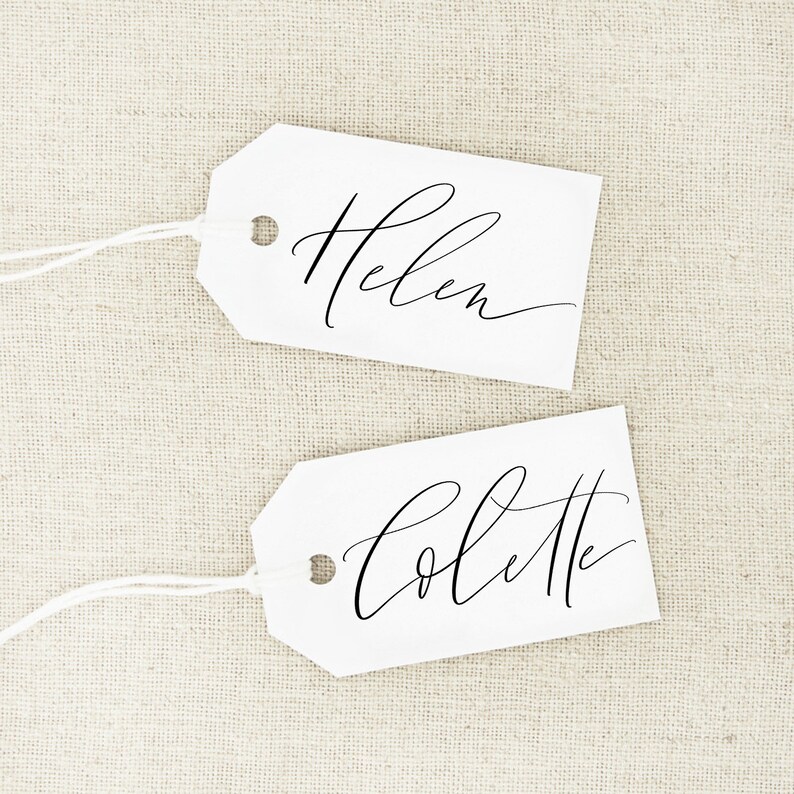 Calligraphy Gift Tags Calligraphy Placecards Gift Tag - Etsy Singapore