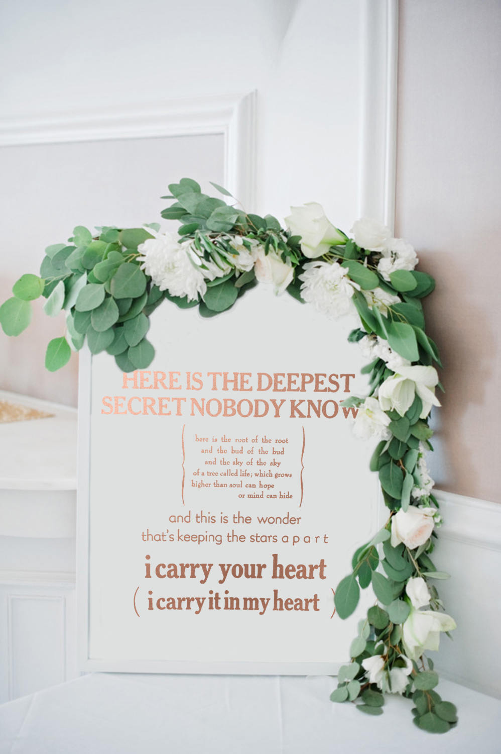 I Carry Your Heart Print E.e. Cummings Poem Poster Wedding - Etsy