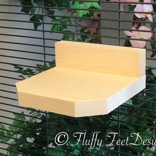12 Inch Kiln Dried Pine Chinchilla Ledge With Poop Guard and Etsy
