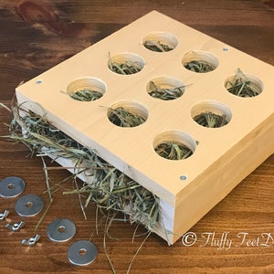 Kiln Dried Pine Chinchilla Hay Feeder Mounting Hardware image 3