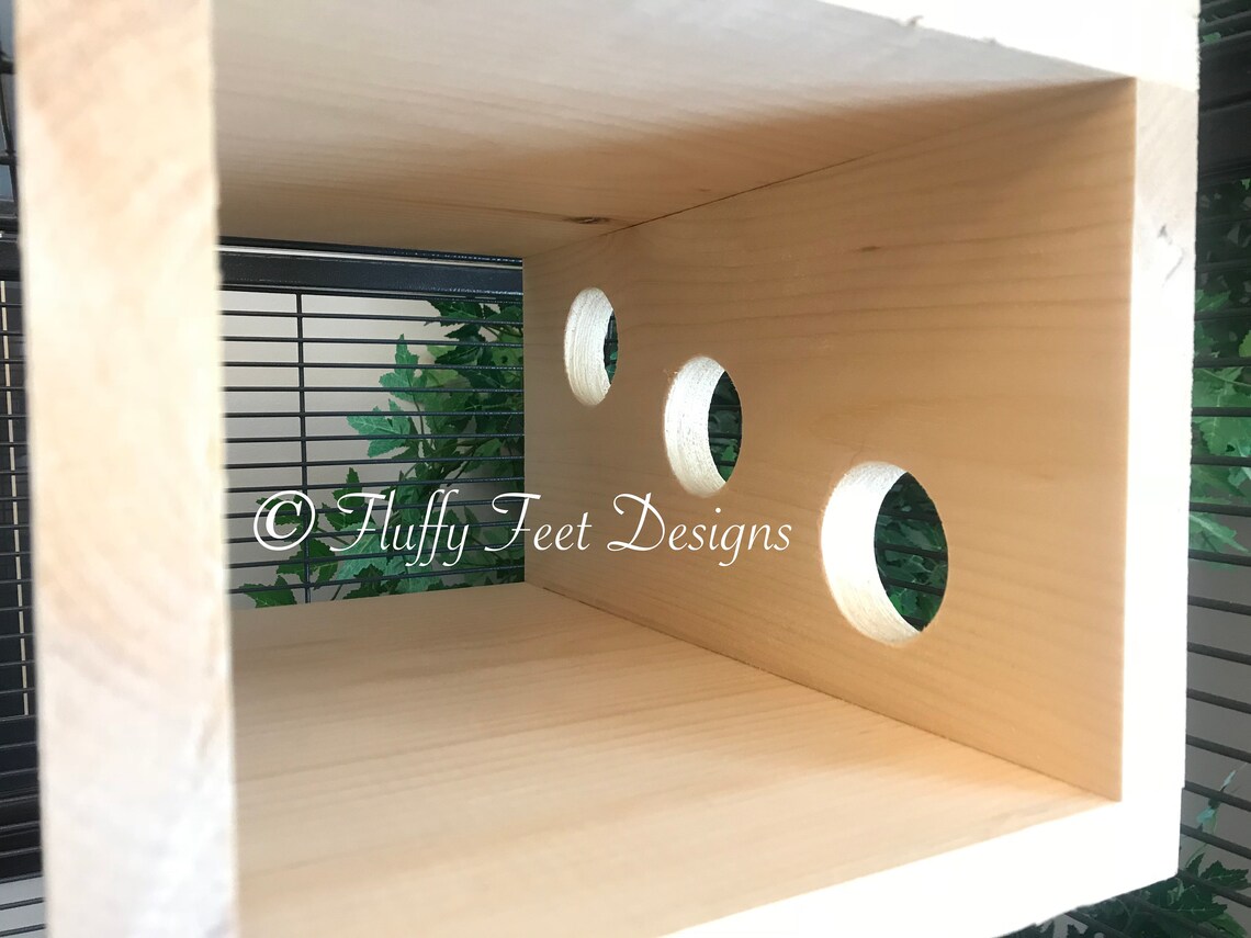 Kiln Dried Pine Chinchilla Wood PEEK A BOO Tunnel Mounting Etsy
