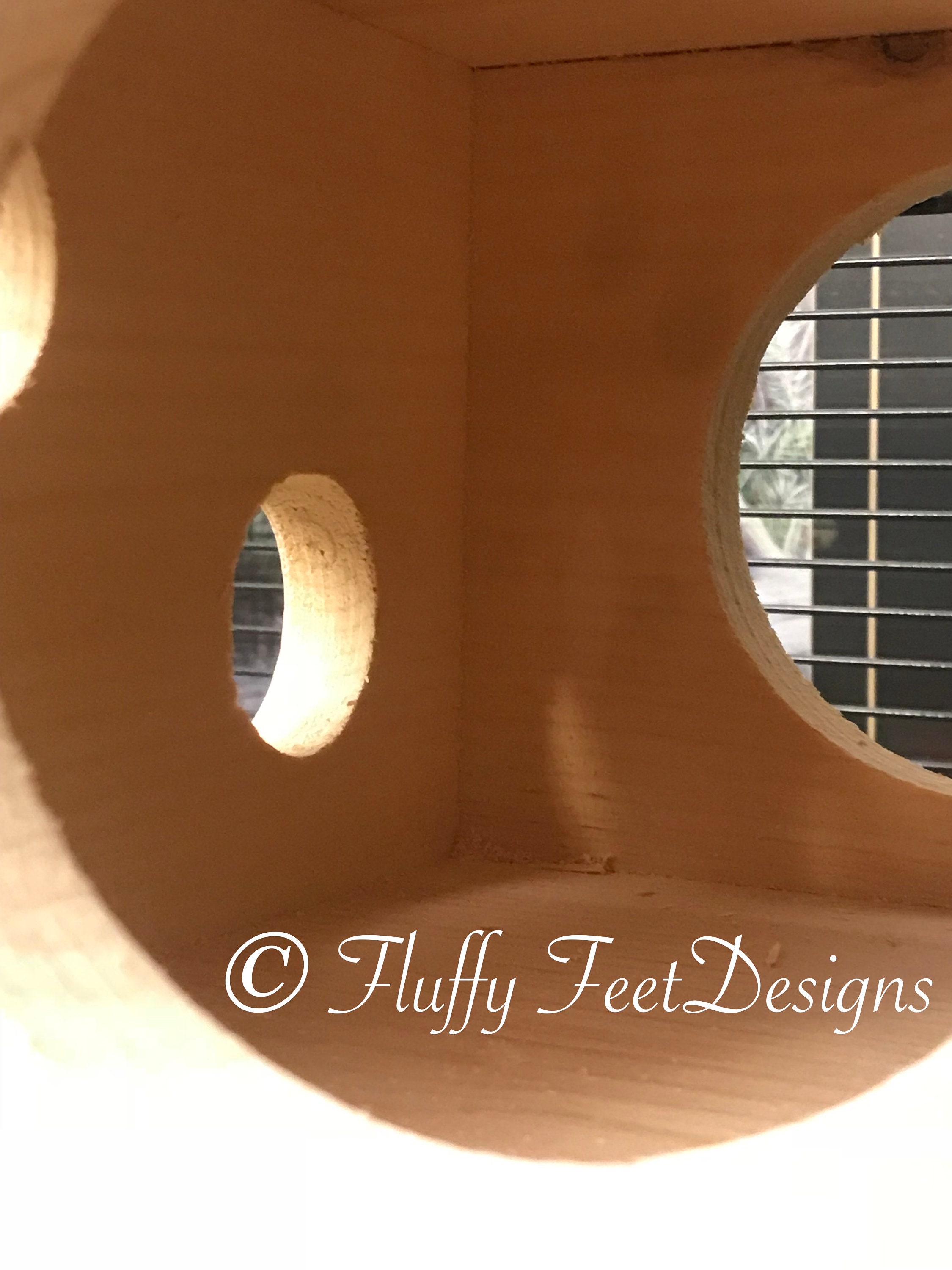 Kiln Dried Pine Chinchilla Cube Wood House Mounting Hardware Etsy