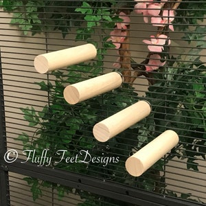 4x Wood Perch + Mounting Hardware