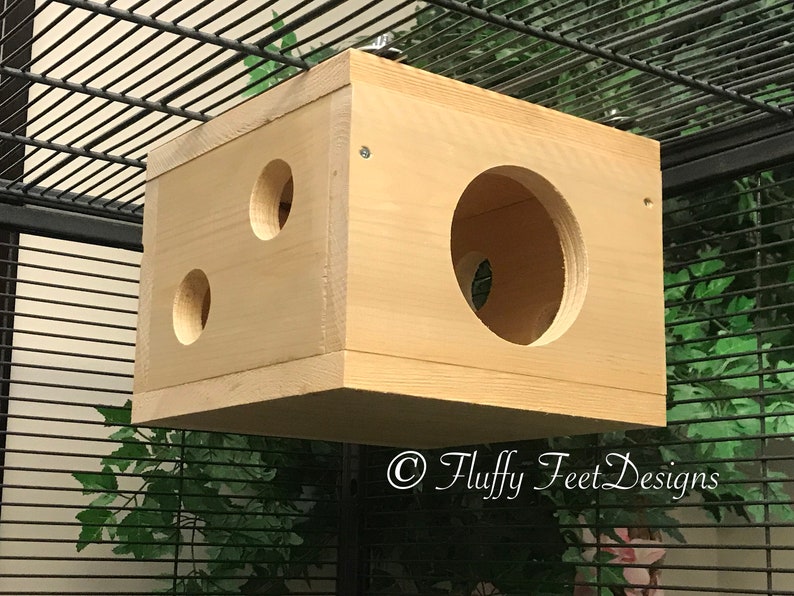 Kiln Dried Pine Chinchilla Cube Wood House Mounting Hardware Etsy