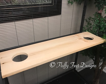 Kiln Dried Pine Chinchilla Ledge, 35 inches Long, 9 inches Wide (fits critter and ferret nation cages)