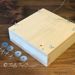 Kiln Dried Pine Chinchilla Hay Feeder Mounting Hardware image 4