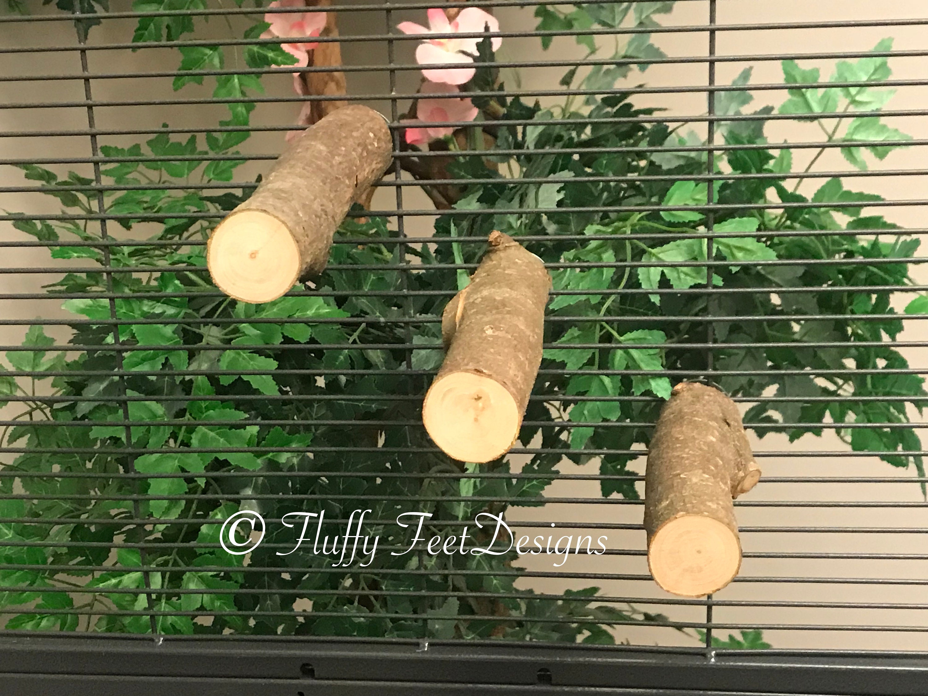 X3 Apple Wood Chinchilla Perch Mounting Hardware Etsy