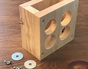 Kiln Dried Pine Chinchilla Hay Feeder + Mounting Hardware