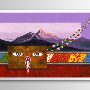 Buddha Eyes | Buddhist Art Print