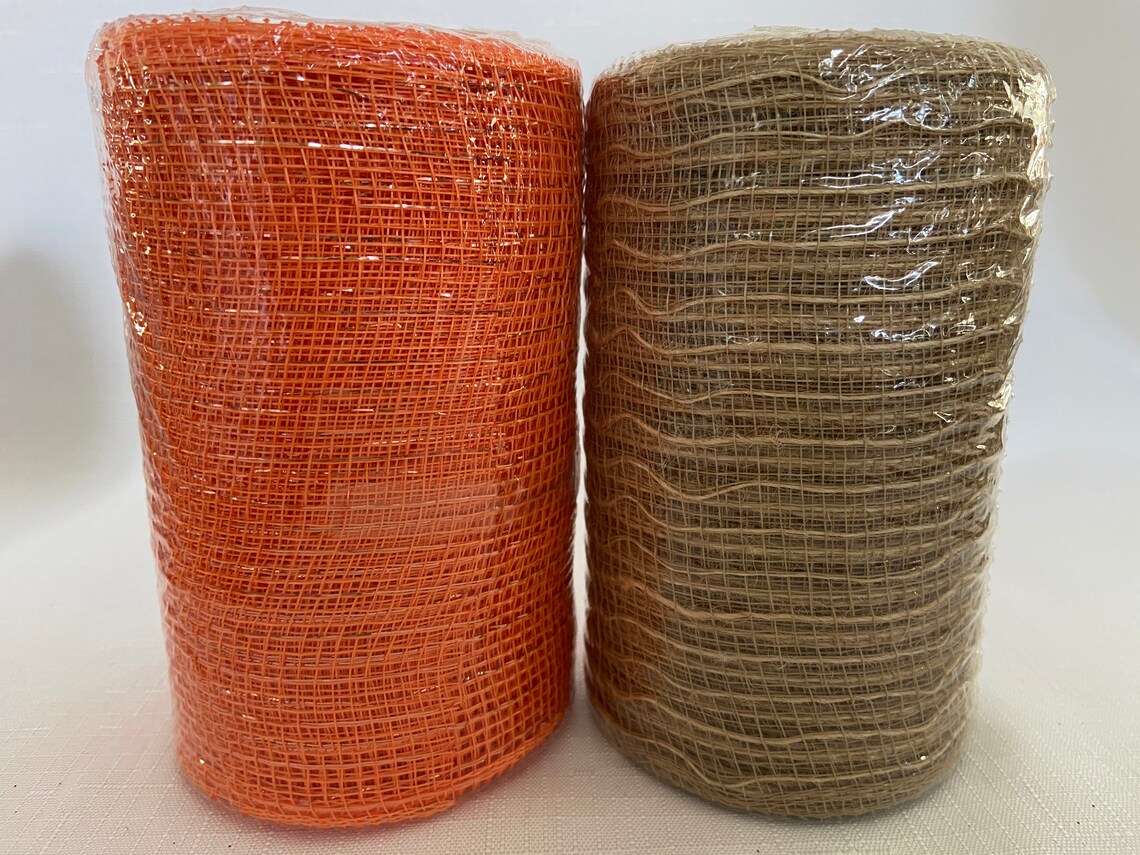DIY Fall Pumpkin Deco Mesh Mini 12” Centerpiece / Wreath Kit - Etsy