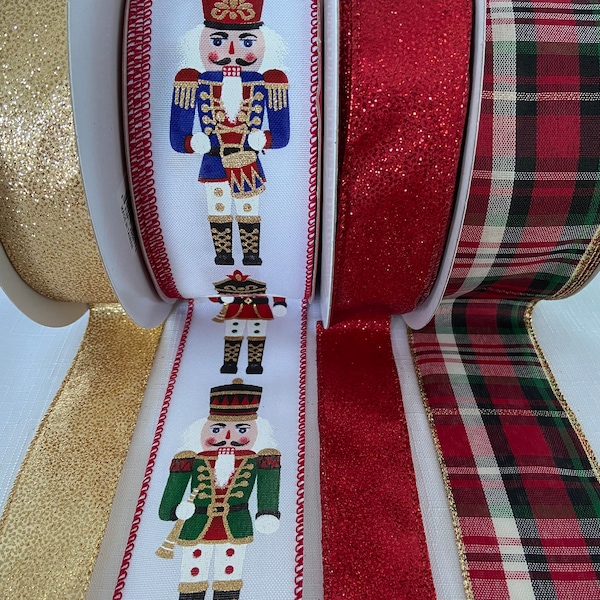 Nutcracker Christmas Ribbon Etsy