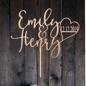 Personalisierte Namen Torten topper Hochzeit Torten topper Hochzeit Torten topper Personalisierte Vornamen Cake Topper Rose Gold Hochzeitsdekoration