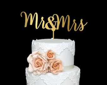 Mr & Mrs Cake Topper for Wedding Cake Toppers Wooden Mr and Mrs Cake Topper Engagement Party Cake Topper Glitter Mr and Mrs Cake Topper