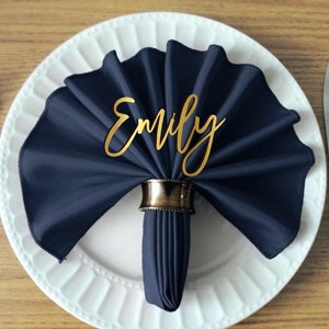 Nom Place Cartes Table de mariage en bois Noms de table moderne Noms d’invités personnalisés Signe Dîner Party Décoration de table de mariage