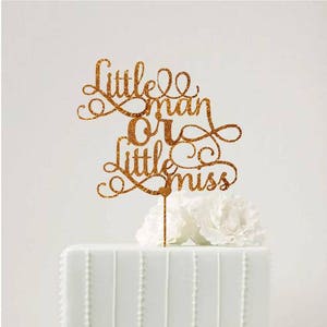 Boy or Girl Cake Topper Baby&#39;s Gender Reveal Cake Topper Baby Shower Cake Topper Gender Reveal Party Decor Boy or Girl