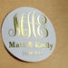 Tamara Benson reviewed Personalized Wedding Stickers Custom Wedding Stickers Product Labels Simple Thank You Wedding Favors Stickers Gift Packaging Foil Stickers