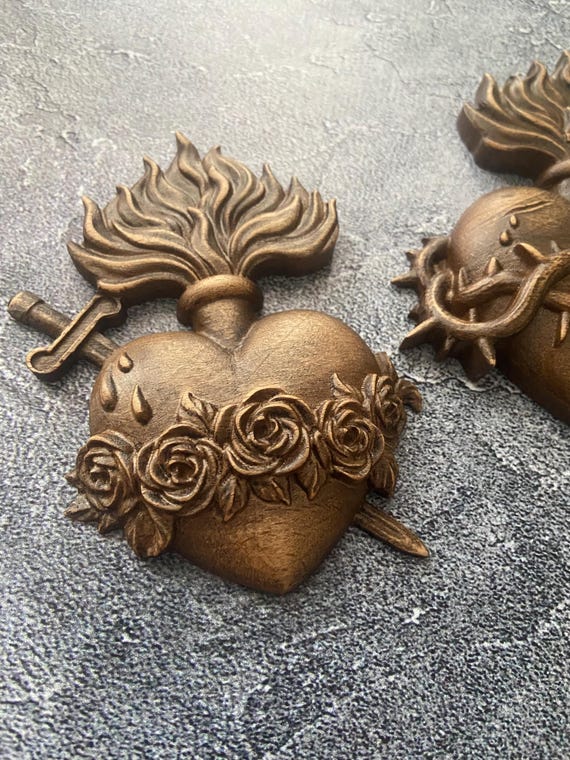 Trinity Set Immaculate & Most Sacred Heart Sacred Heart Wall Decor