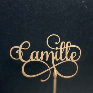 Benutzerdefinierte Name Cake Topper Personalisierter Geburtstag Cake Topper Gold Glitter Name Cake Topper Einzigartige Cake Topper Rose Gold Name für Cake Topper