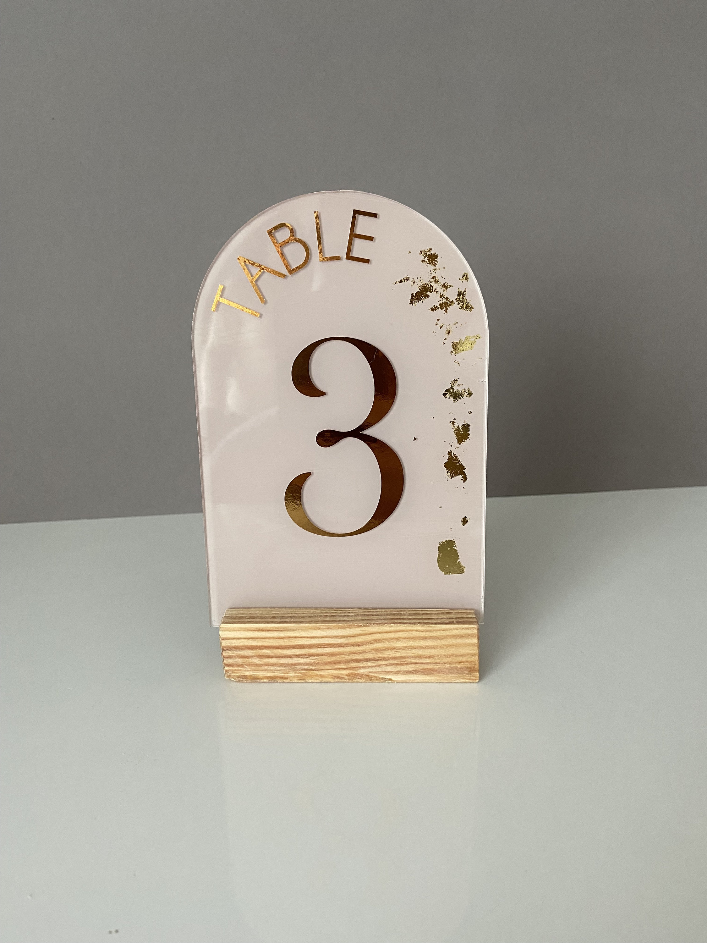 Set 10 Numeri Da Tavolo In Acrilico Con Supporto, 12,7x17,8 Cm, Eleganti Caratteri Bianchi Per Matrimoni E Feste - 3