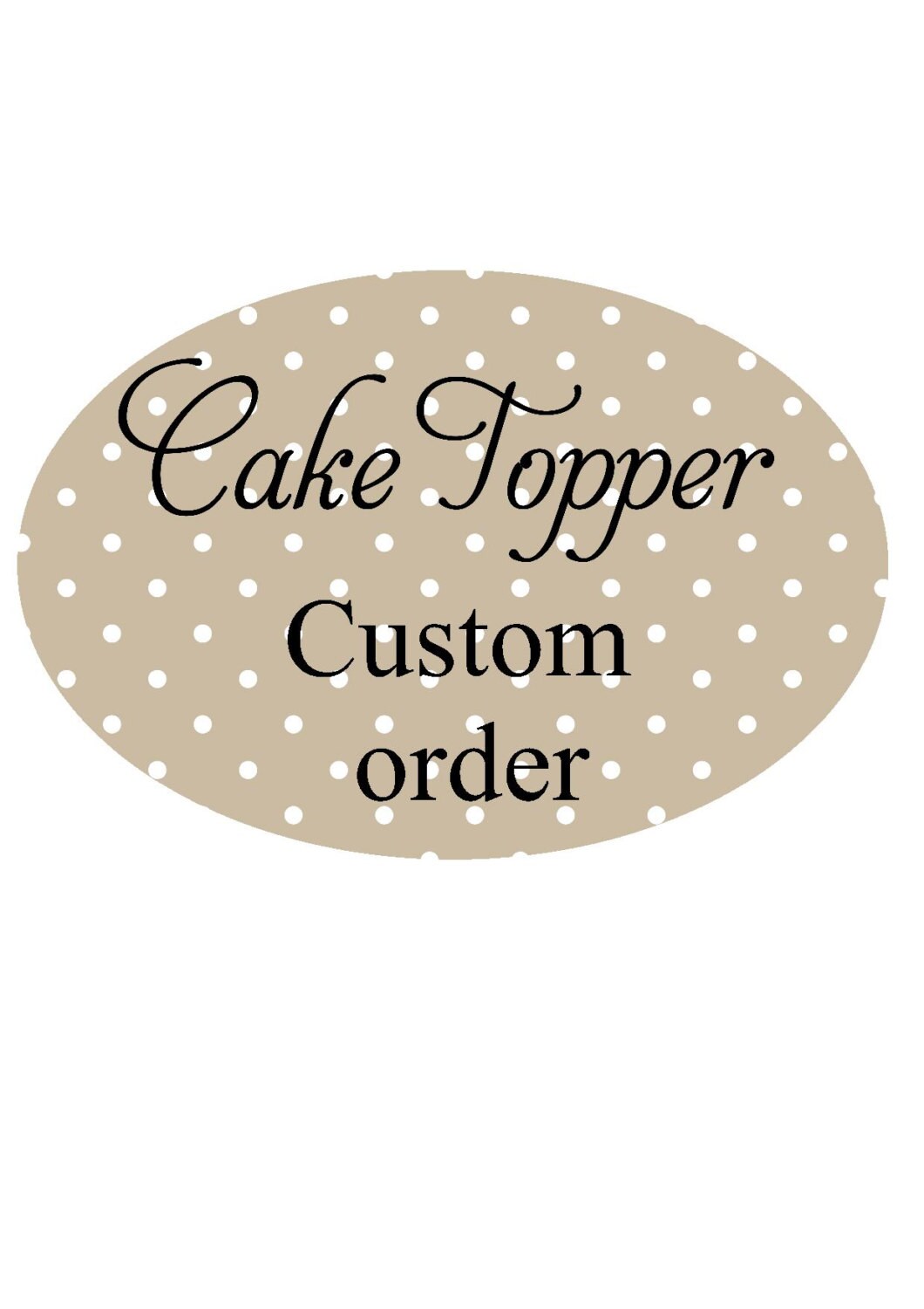 Custom Cake Topper Etsy
