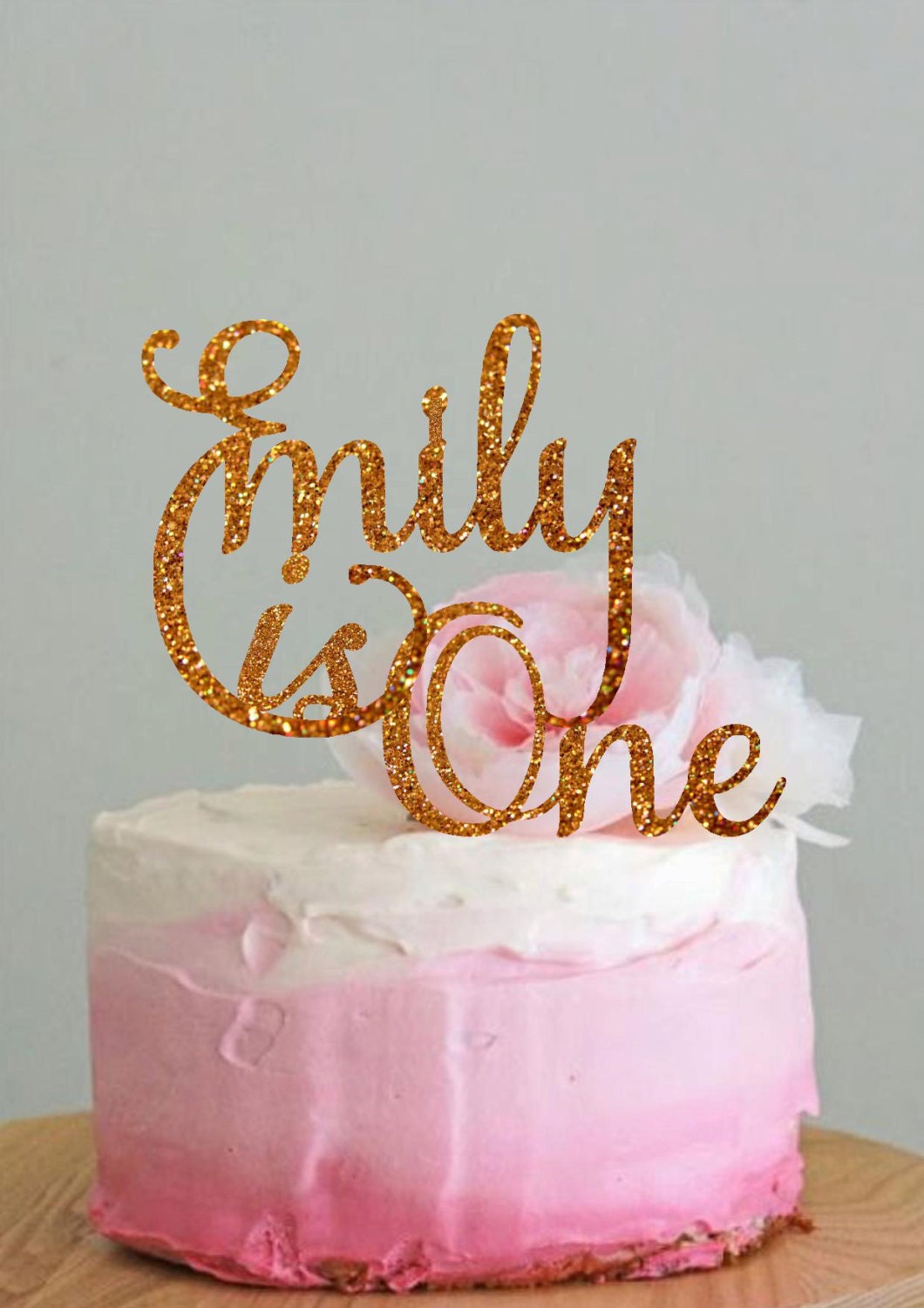 First Birthday Personalized Cake Topper with Name Custom Etsy