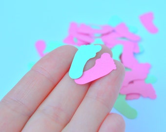 Confetti voetjes babyshower: feestdecoratie meisjes, 100 stuks