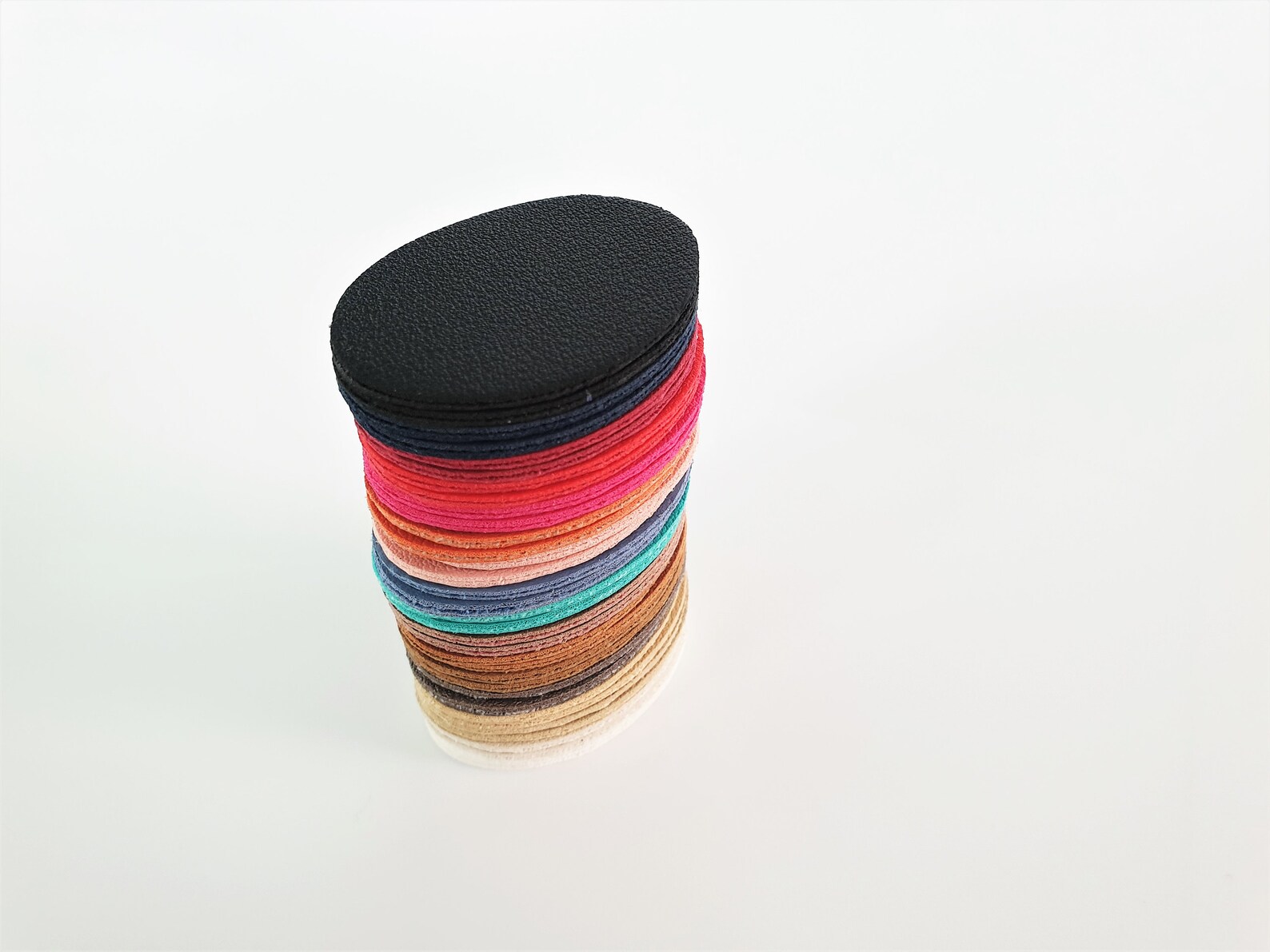 OVAL Doublesided Faux Leather Oval Shape Leather Supply Etsy