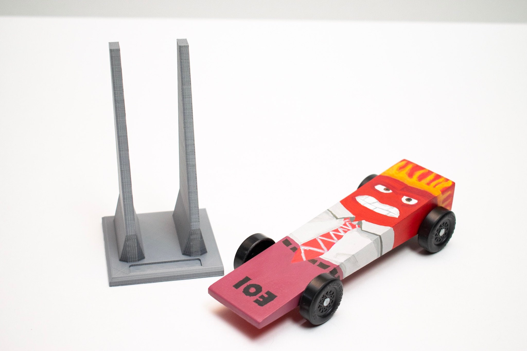 Downloadable 3D Printable Pinewood Derby Car Stand Vertical Etsy