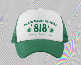 Custom (Last Name) Tequila Delivery  818 Bachelorette Hats // Trucker Caps