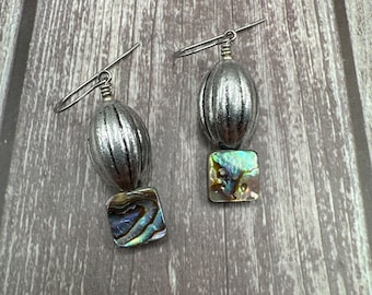 Sweets - Silver and Abalone Shell earrings