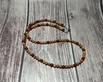Shannon Epidot & Carnelian necklace