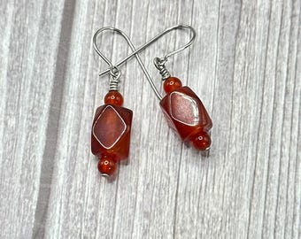Natalia Carnelian earrings