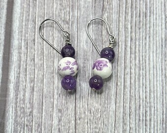 Tilda - Amethyst earrings