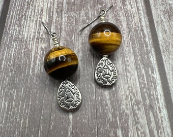 Amy - Tiger Eye earrings
