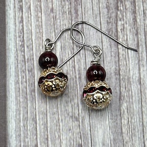 Maryanne Garnet earrings