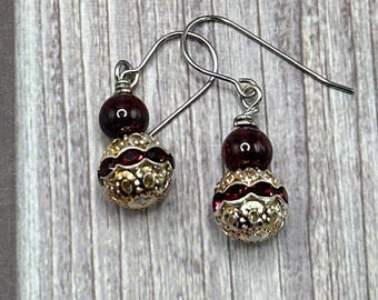 Maryanne Garnet earrings