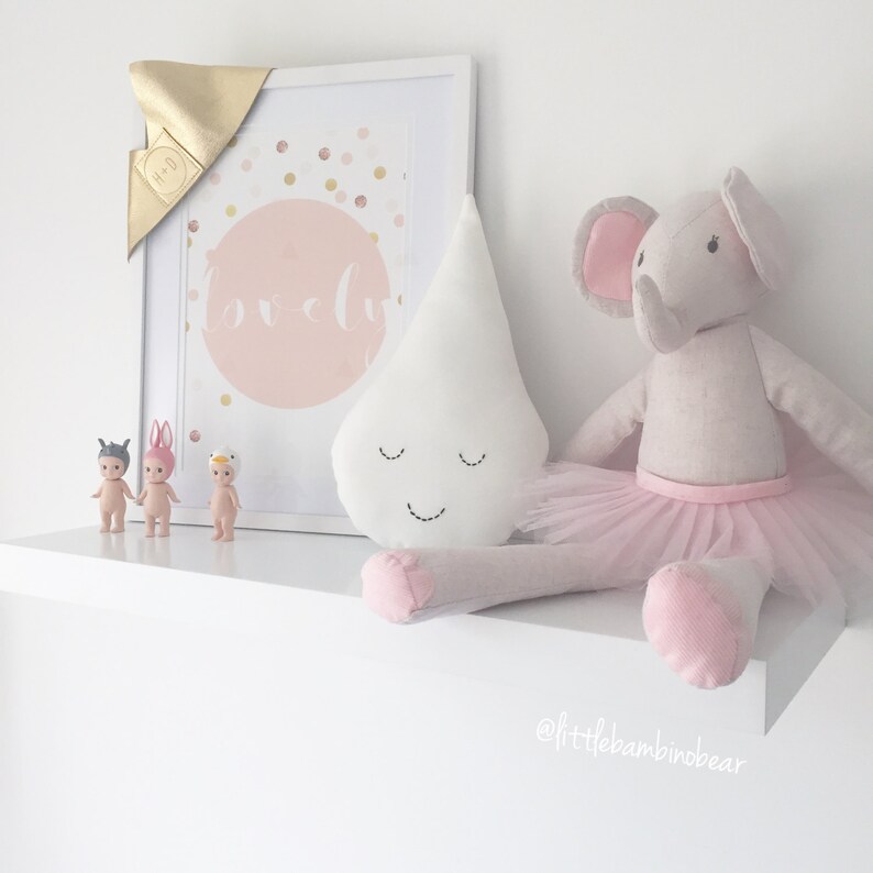 Raindrop Cushion Raindrop Pillow Nursery Decor Pillow Baby Etsy