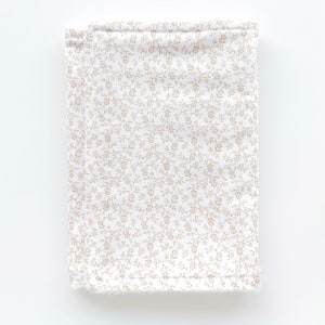 Beige Floral Burp Cloth - Premium Burp Cloths, Burping Cloths, Burp Cloth, Baby Shower Gift, Baby Burp Cloth