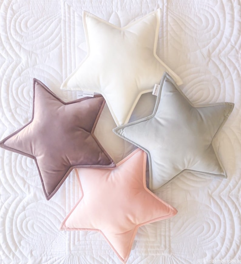 Velvet Star Cushion Medium Star Pillow Star Shaped Pillow Etsy UK
